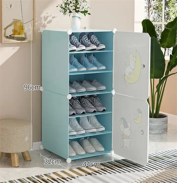 Plastic shoe rack